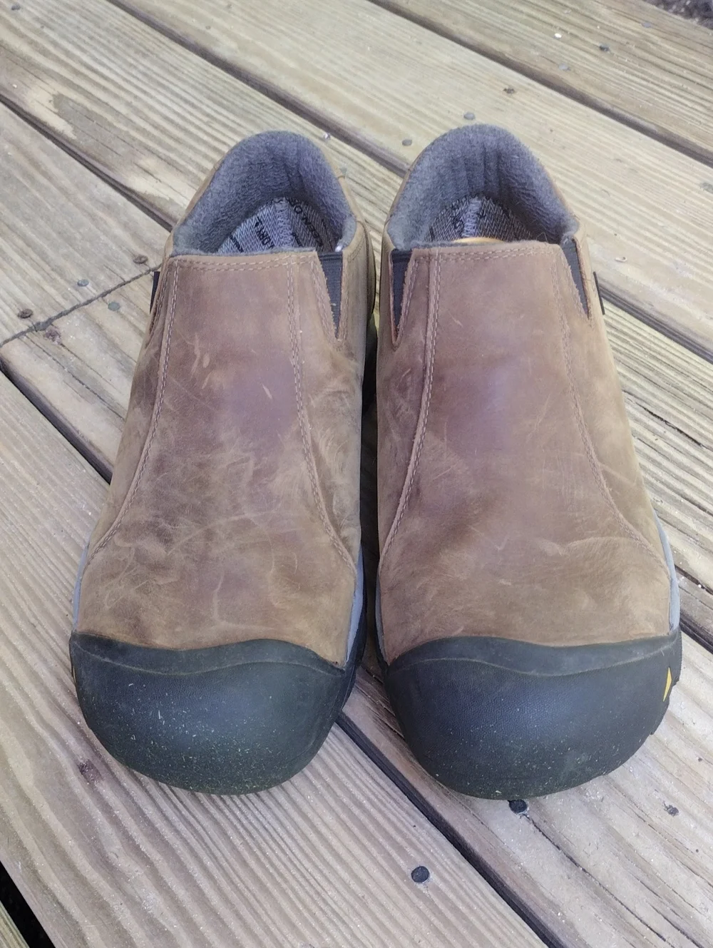 Keen Men's Brown Leather Slip-On Casual Loafers 12